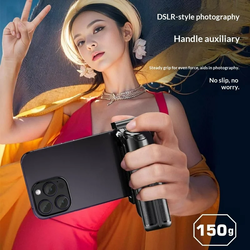 FUNSNAP P30 Taschenselfie-Stick 42 cm ausziehbar mit 4-Bein-Stativ und Bluetooth-kompatibler Fernbedienung für Smartphone