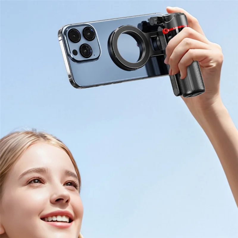 CYKE F08 Magnetic Phone Holder Mini Selfie Stick Stretchable 4-Leg Tripod Stand with Bluetooth-compatible Remote