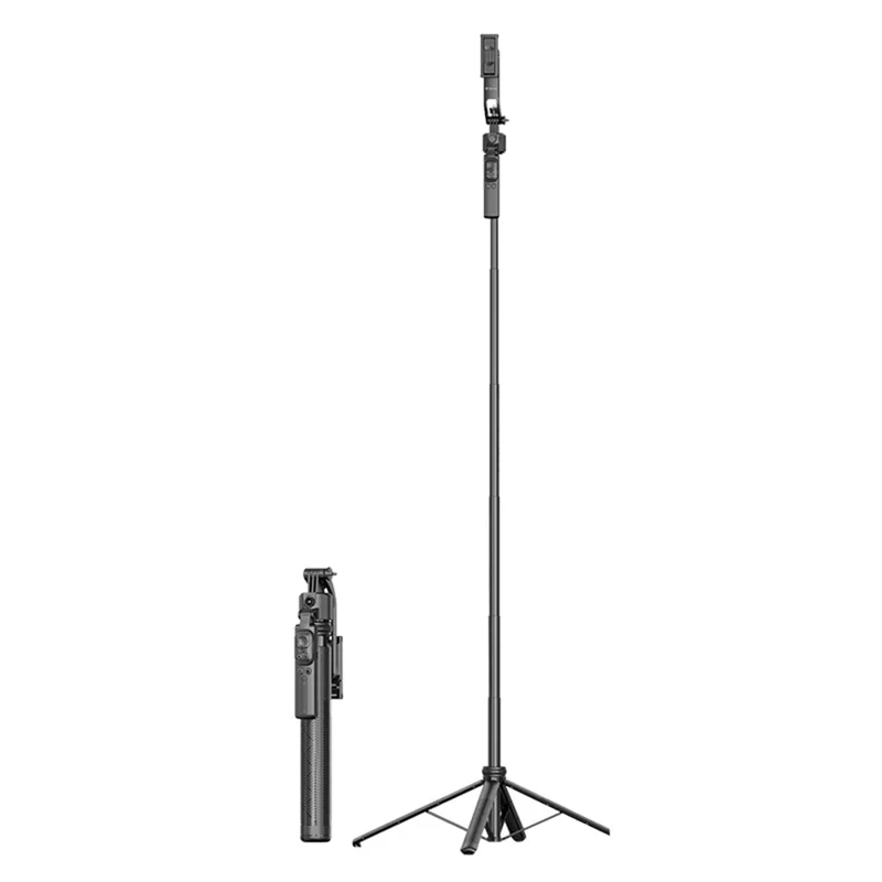 DEVIA ES086 / C17 AI Smart Tracking Gimbal Selfie Stick with Live Streaming Tripod Stand - Black