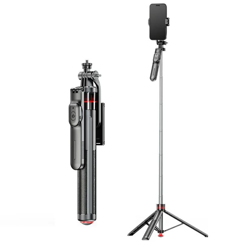F05 Extendable Selfie Stick Tripod Stand 360° Rotating Remote Control Phone Holde for Vlogging Photography