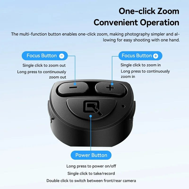 ESSAGER 4-in-1 Mini Selfie Stick Phone Clip Holder Bluetooth-compatible Remote Tripod Stand for Phone Photography