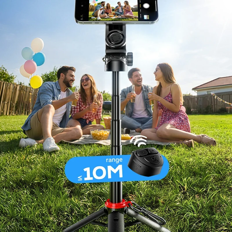 Mini trépied selfie ESSAGER 4 en 1 avec télécommande Bluetooth, support magnétique pour téléphone