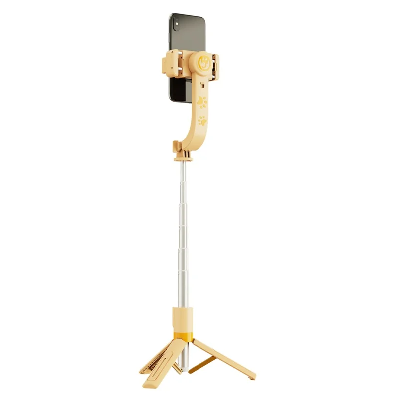 Nacelle stabilisatrice pour téléphone KT08 avec télécommande Bluetooth, trépied antidéplacement, bâton selfie pour vlog et diffusion en direct