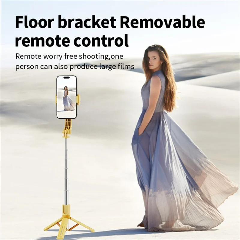 Nacelle stabilisatrice pour téléphone KT08 avec télécommande Bluetooth, trépied antidéplacement, bâton selfie pour vlog et diffusion en direct