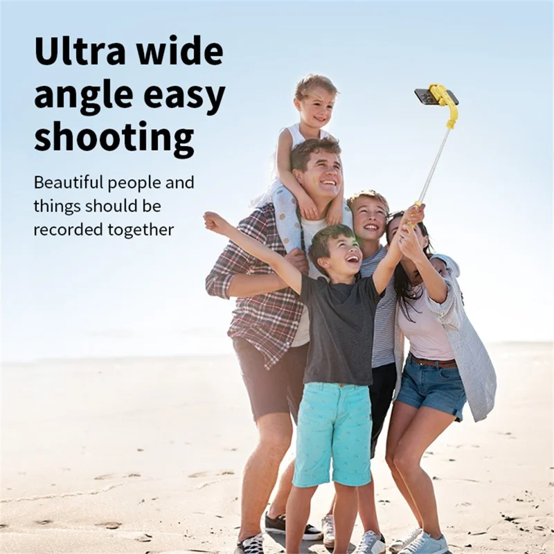 KT08 Phone Gimbal Stabilizer with Single Magnetic Fill Light Bluetooth-compatible Remote Control Anti-shake Tripod Selfie Stick