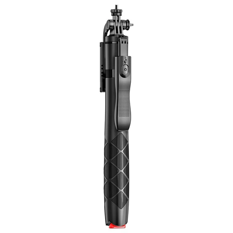 L15-TT 1.8m Auto Pop Open Tripod Selfie Stick Remote Control Bluetooth-compatible Stainless Steel Adjustable Stand for Photography - Black