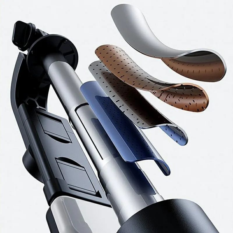 X188 Bluetooth-compatible Selfie Stick 3-Axis Stabilization 1.88m Extendable Tripod with Remote Control for Photography - Black