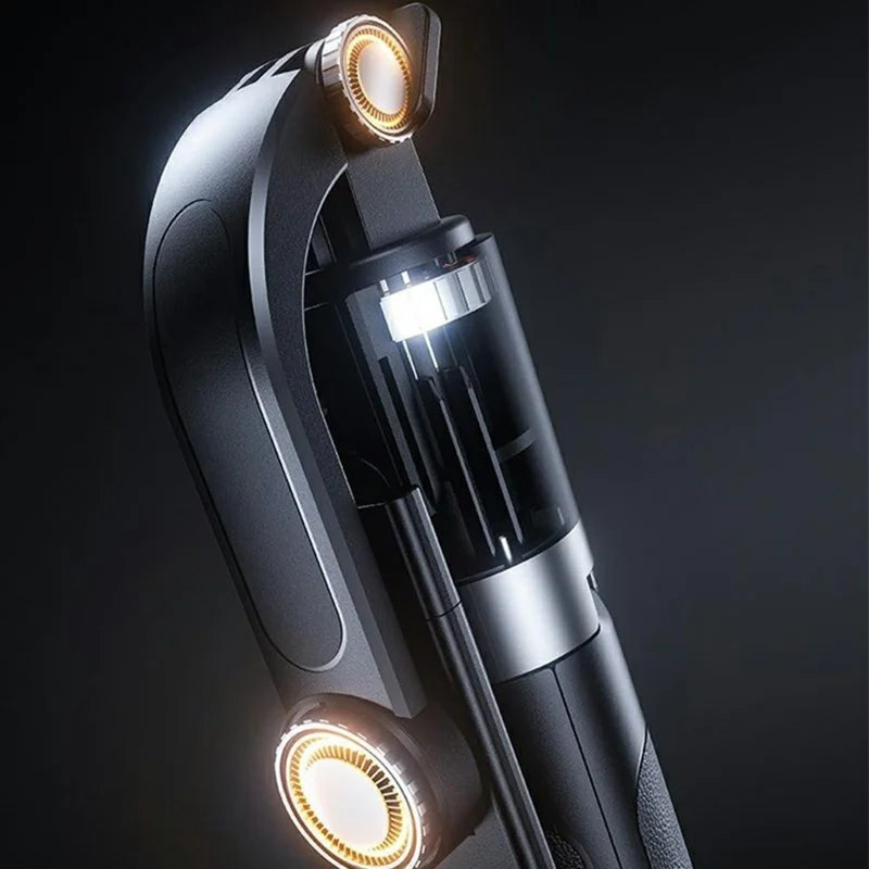 X188 Bluetooth-compatible Selfie Stick 3-Axis Stabilization 1.88m Extendable Tripod with Remote Control for Photography - Black