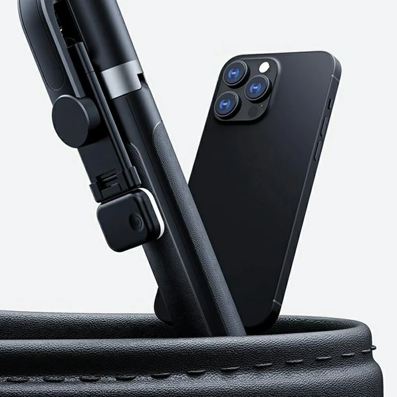 X188 Bluetooth-compatible Selfie Stick 3-Axis Stabilization 1.88m Extendable Tripod with Remote Control for Photography - Black