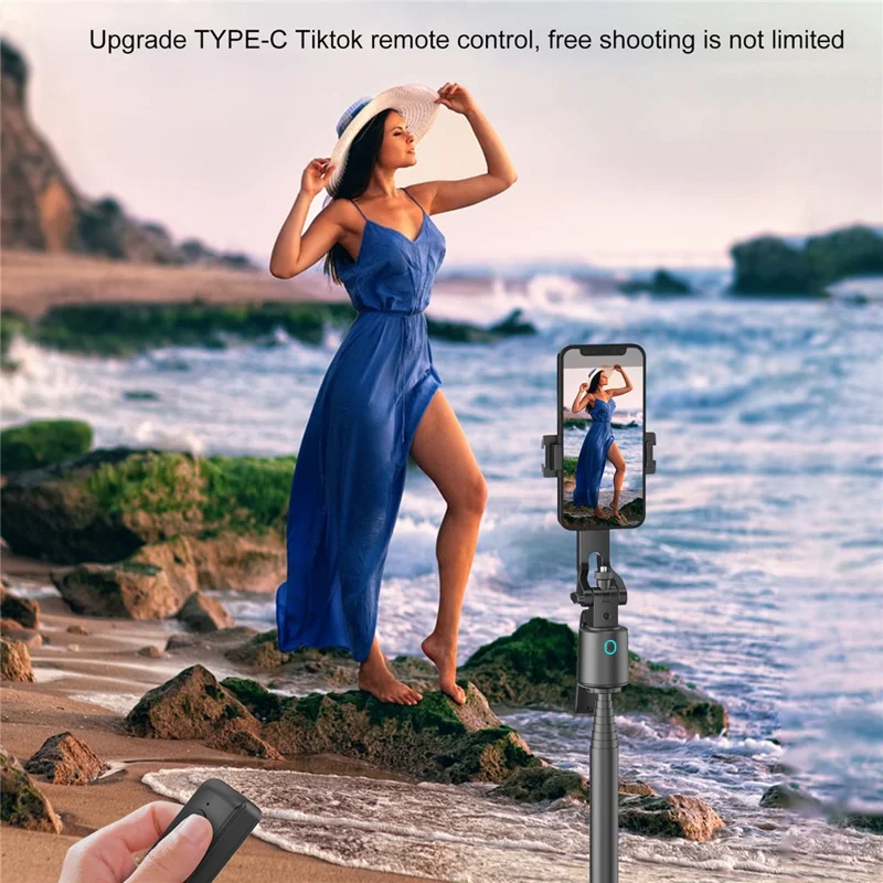 Q13 AI Tracking Gimbal Selfie Stick 360 Degree Auto Face Follow Phone Stabilizer Tripod with Remote Control