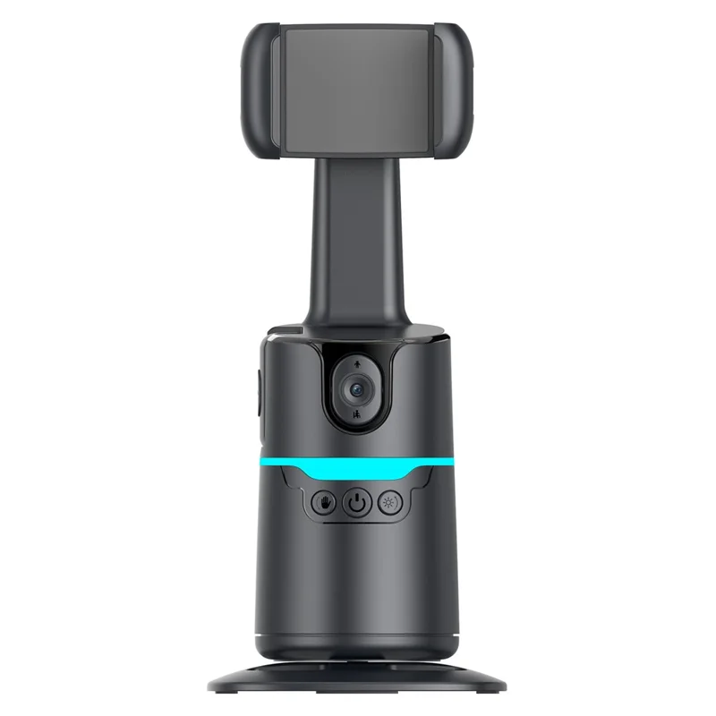 Q14 AI Smart Tracking Gimbal 360 Degree Automatic Face Following Phone Stabilizer with Remote - Black
