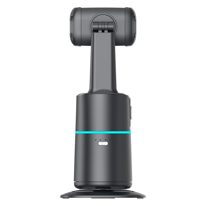 Q14 AI Smart Tracking Gimbal 360 Degree Automatic Face Following Phone Stabilizer with Remote - Black