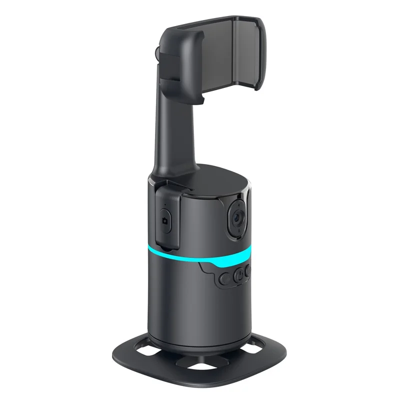 Q14 AI Smart Tracking Gimbal 360 Degree Automatic Face Following Phone Stabilizer with Remote - Black