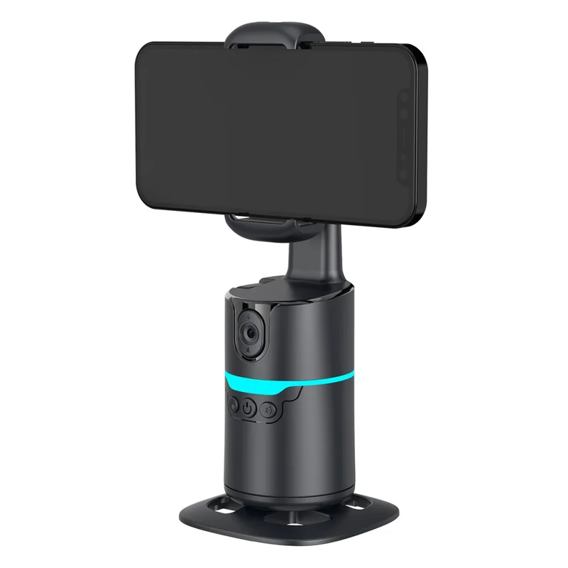 Q14 AI Smart Tracking Gimbal 360 Degree Automatic Face Following Phone Stabilizer with Remote - Black