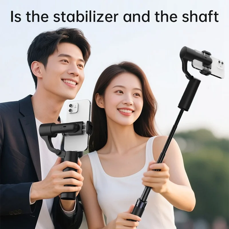 Q18 AI Smart Face Tracking Phone Stabilizer Gimbal Dual Axis Anti-Shake Selfie Stick with Tripod for Live Streaming