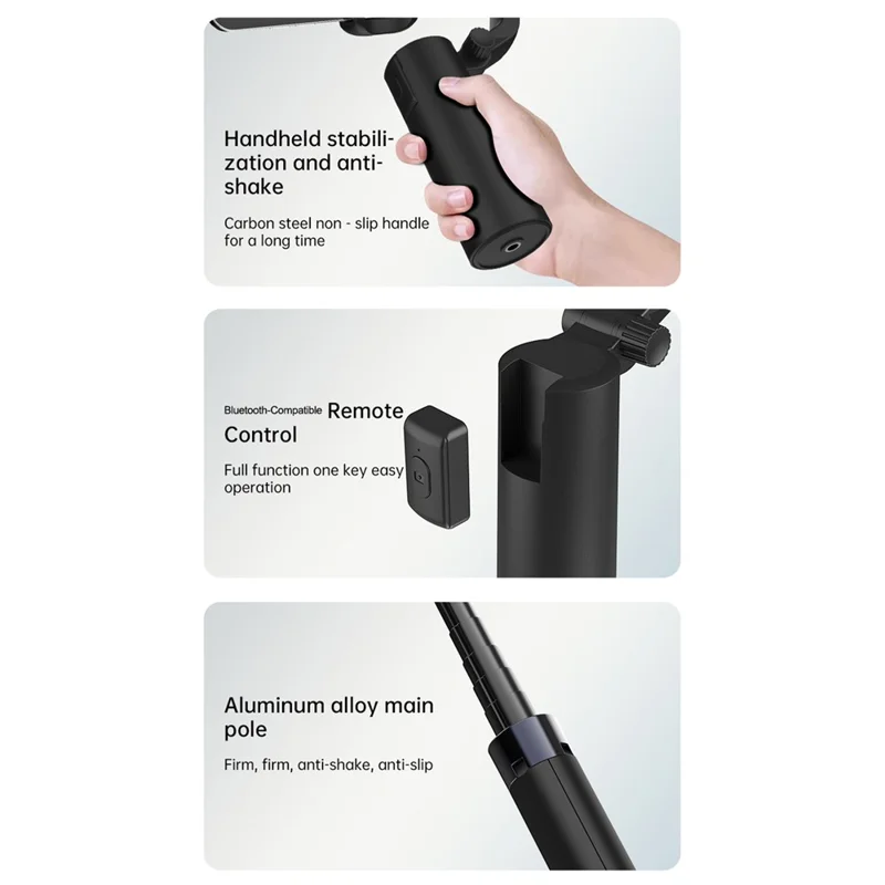 Q18 AI Smart Face Tracking Phone Stabilizer Gimbal Dual Axis Anti-Shake Selfie Stick with Tripod for Live Streaming