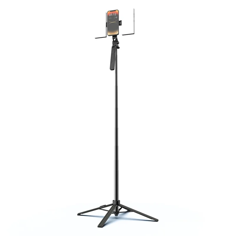 K06 Magnetic Selfie Stick with 2Pcs Fill Lights Bluetooth-compatible Tripod Stand Extendable Phone Holder for Photography