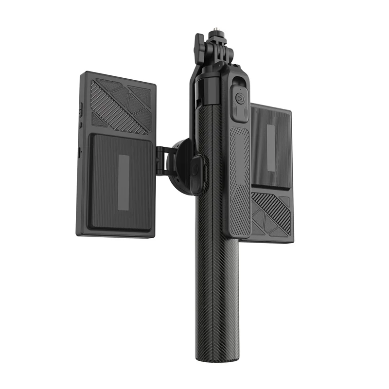 K06 Magnetic Selfie Stick with 2Pcs Fill Lights Bluetooth-compatible Tripod Stand Extendable Phone Holder for Photography
