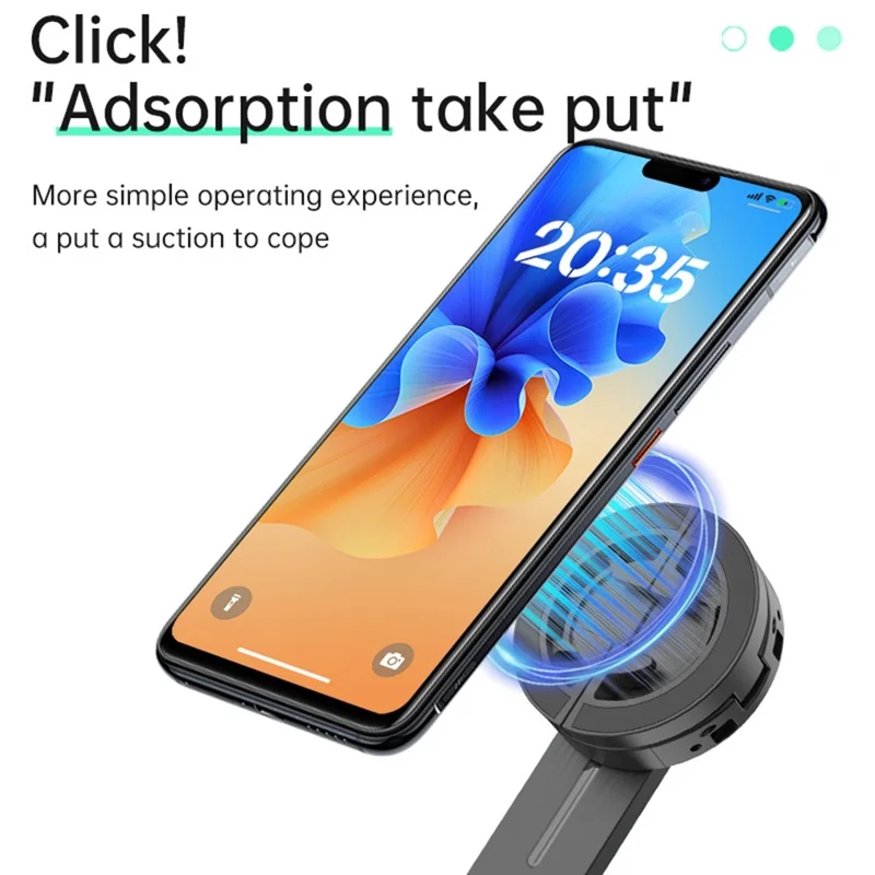 K06 Magnetic Selfie Stick with 2Pcs Fill Lights Bluetooth-compatible Tripod Stand Extendable Phone Holder for Photography
