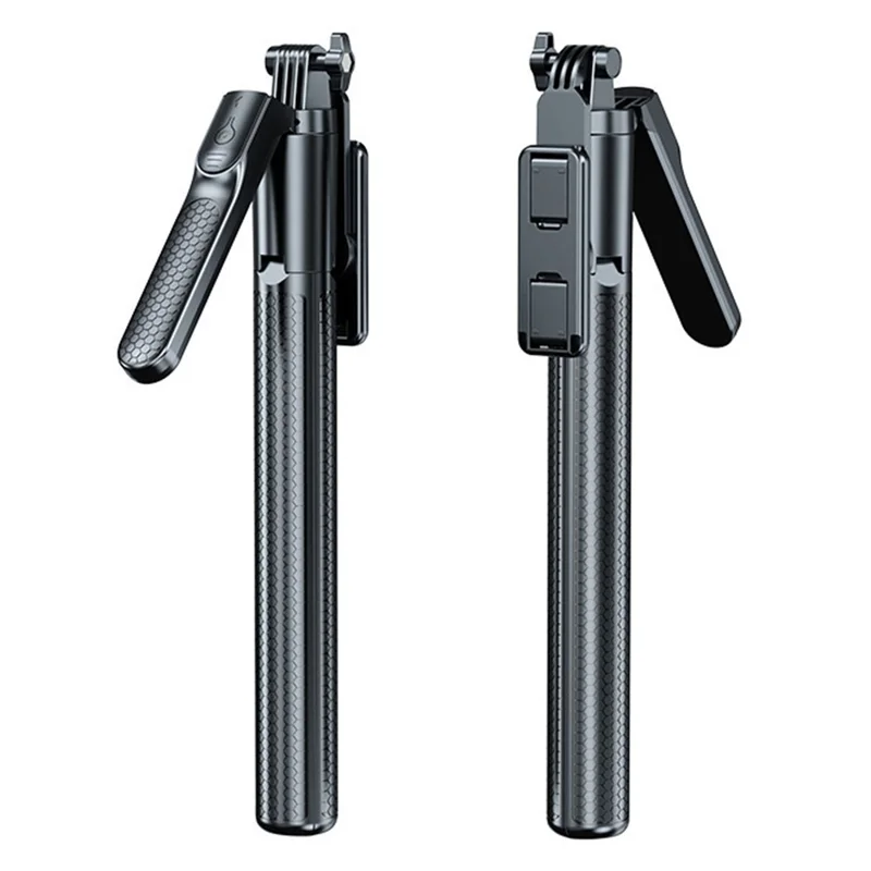 S7 Portable Bluetooth-compatible Remote Control Selfie Stick 1.7m Extendable Tripod Stand 4-Axis Anti-Shake Gimbal Phone Holder for Live Streaming Photography - Black