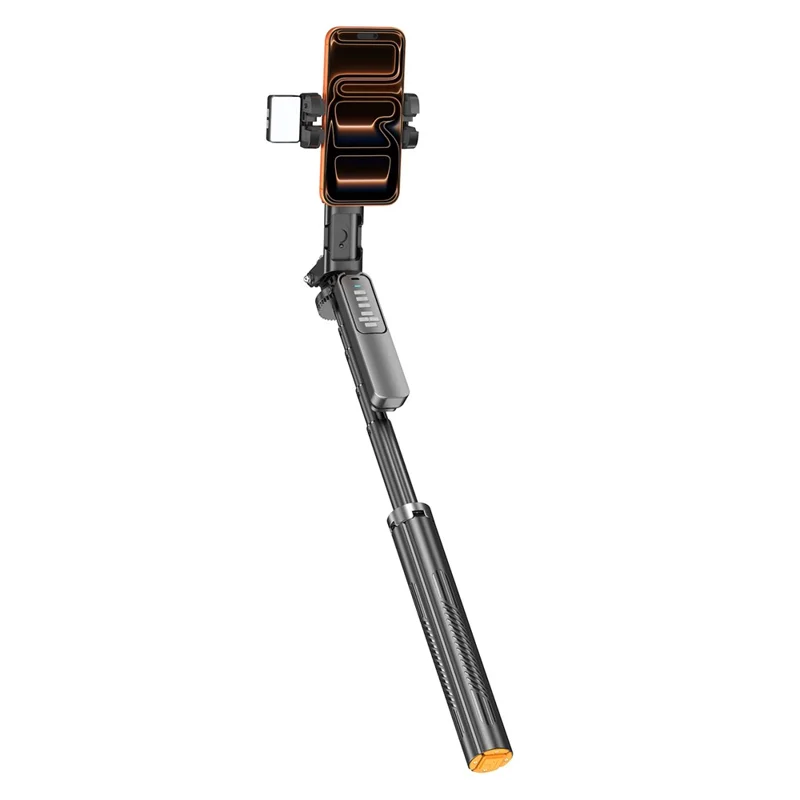 Q54 AI Gimbal Selfie Stick with Face Tracking Magnetic RGB Fill Light Extendable Phone Tripod Stand for Live Streaming