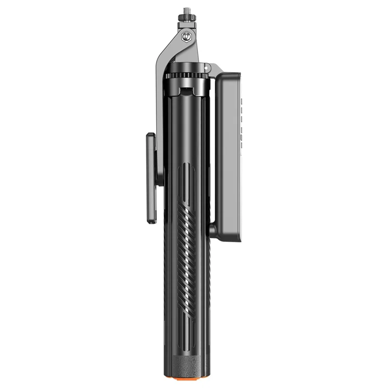 T05TK Bluetooth-compatible Tripod Selfie Stick with F1 Fill Light Auto-Open Gimbal Stabilizer Remote Control Phone Stand for Photography - Black