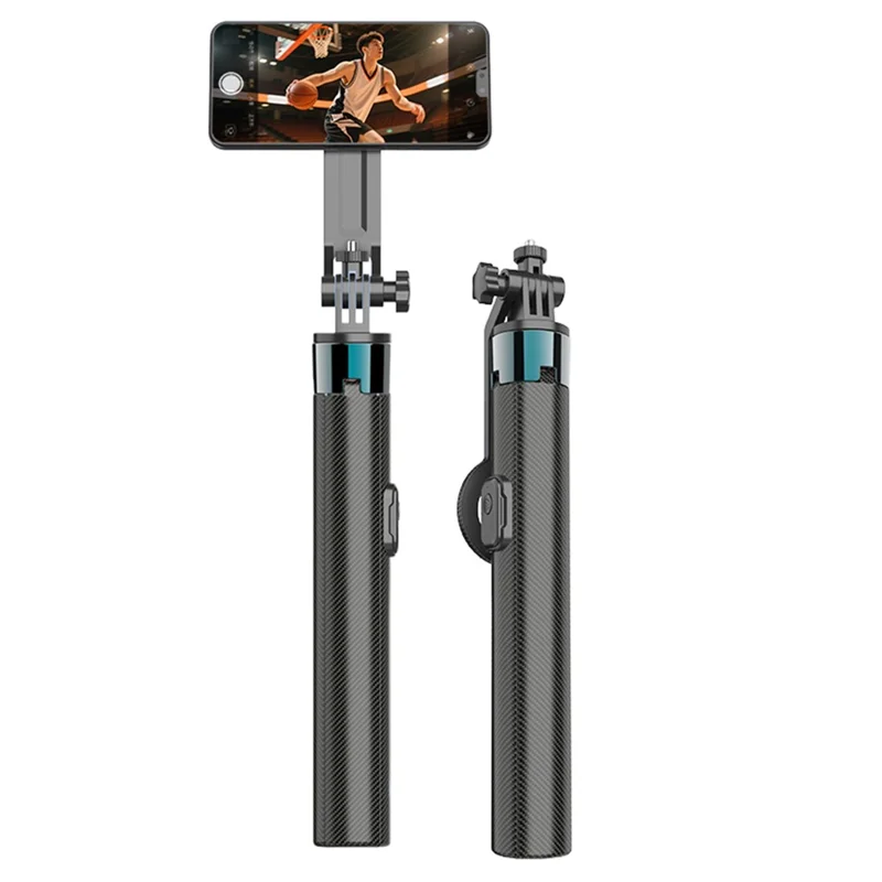 K14 Bluetooth-compatible Selfie Stick Tripod 1.7m Extendable Remote Control Compatible with MagSafe Magnetic Phone Stand for Live Streaming - Black