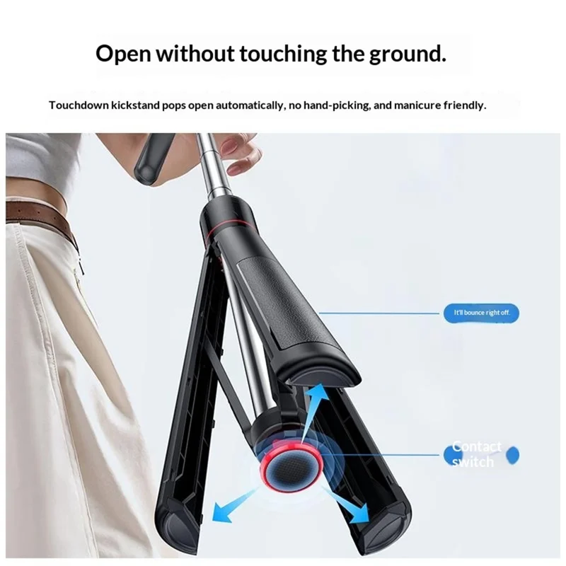 YESIDO SF34 Selfie Stick Tripod 1 / 4 Inch Thread Mount Bluetooth-compatible Remote Control Extendable Holder Stand for Phone Camera - Black