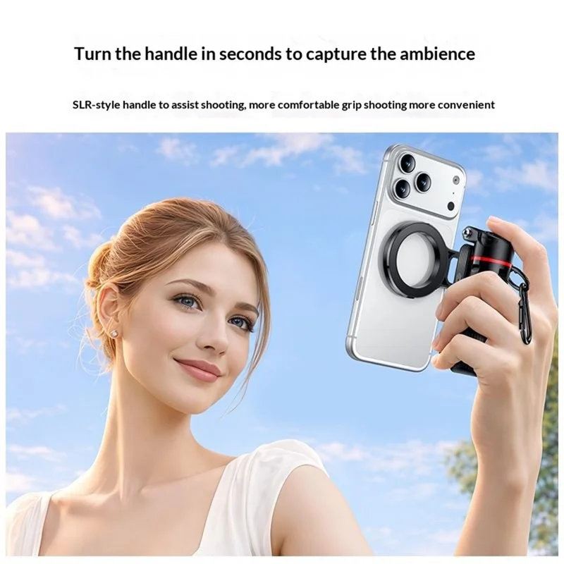 YESIDO SF35 Handheld Magnetic Selfie Stick Bluetooth-compatible Remote Control Telescopic Tripod Stand - Black
