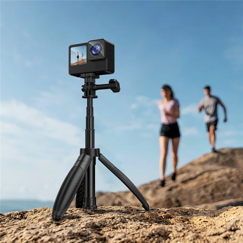 ACEFAST E49 Mini Tripé Extensível Vara para Selfie de 4 Seções em Liga de Alumínio Suporte Portátil para Câmera - Preto