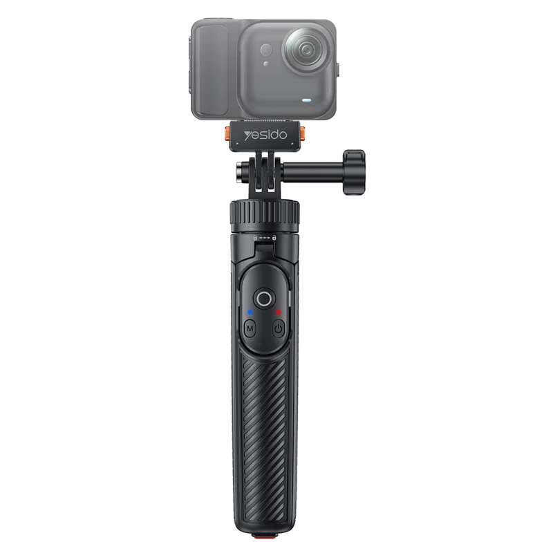 YESIDO SF38 Magnetic Quick-Release Selfie Stick for Insta360 X5 / X4 / X3 / Ace Pro 2 / Ace Pro Remote Control Telescoping Tripod - Black