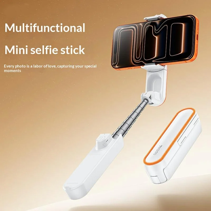 YESIDO SF33 Mini Bluetooth-compatible 5.3 Selfie Stick 7-Section Telescoping Phone Holder for Photography