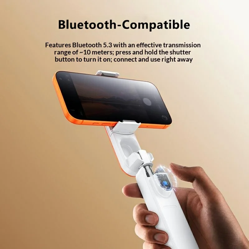 YESIDO SF33 Mini Bluetooth-compatible 5.3 Selfie Stick 7-Section Telescoping Phone Holder for Photography