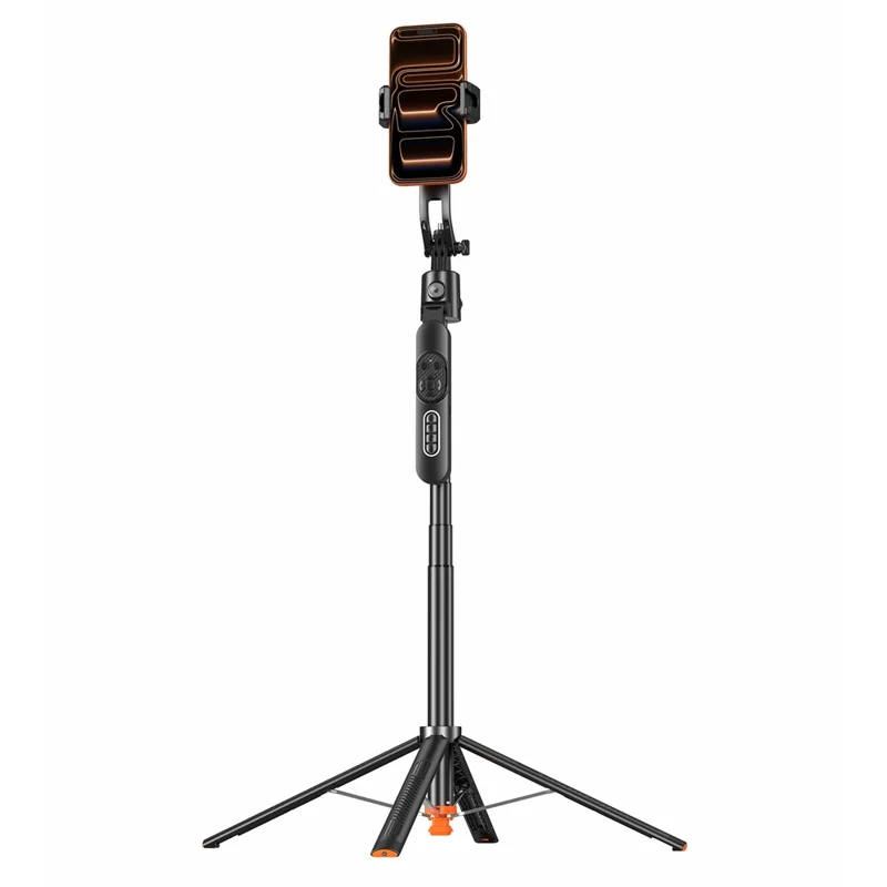 Q11 1.83m AI Face Tracking Phone Tripod with 1Pc Square Fill Light Auto ...