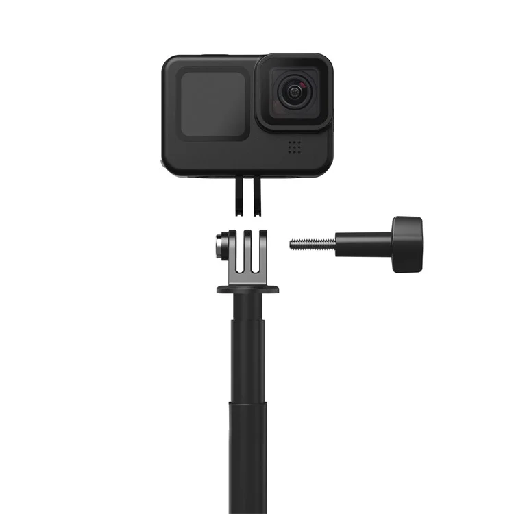 Telesin GP-MNP-270-2 2,7m de Fibra de Carbono Monopod Ajustável Para GoPro/Insta360 Câmera de Ação