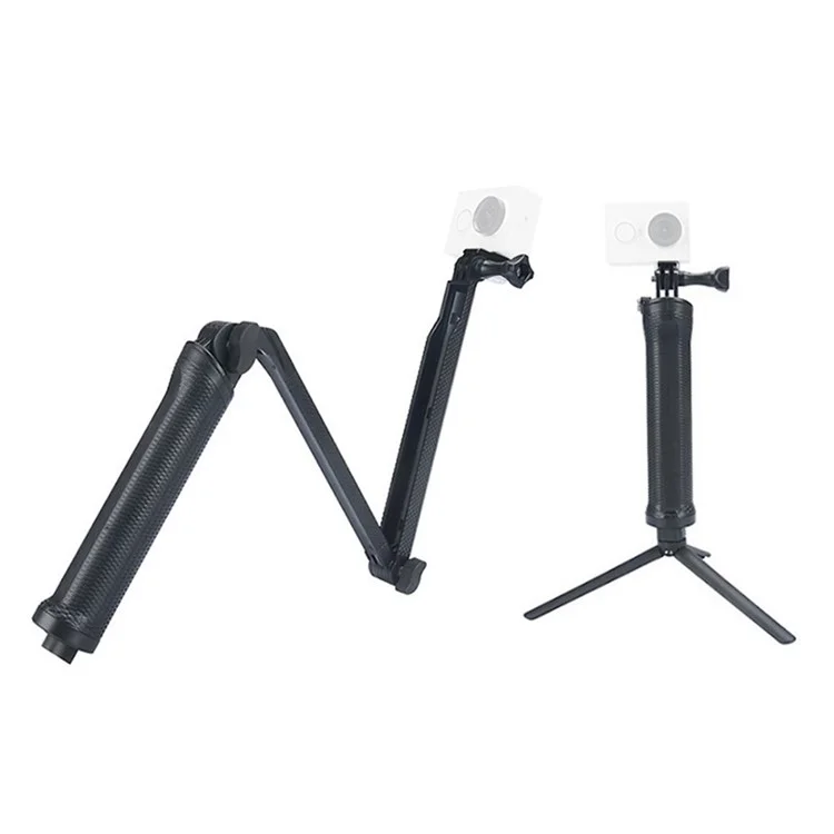 X-119-1 Pour GoPro à 3 Voies Plitable Monopode Caméra Tripod Stand Support Extensible du Bras Extensible