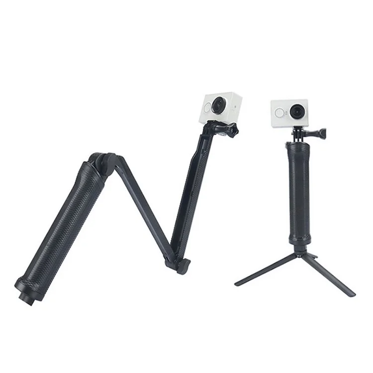 X-119-1 For GoPro 3-Way Foldable Pole Monopod Camera Tripod Stand Holder Extendable Arm Mount