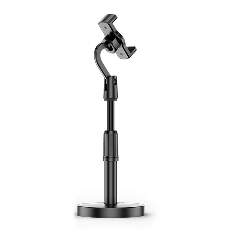 Cellphone Holder Clip Extendable Height Desktop Selfie Photo Video Recording Tripod Mount Stand for iPhone Huawei Xiaomi and More