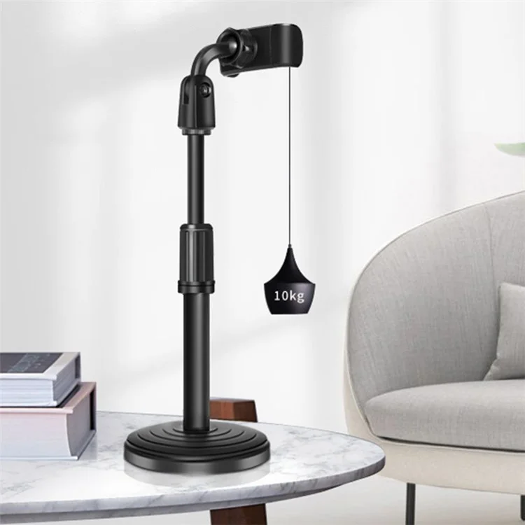 Cellphone Holder Clip Extendable Height Desktop Selfie Photo Video Recording Tripod Mount Stand for iPhone Huawei Xiaomi and More
