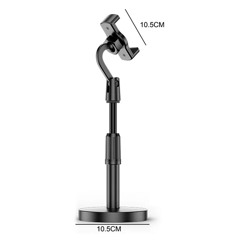 Cellphone Holder Clip Extendable Height Desktop Selfie Photo Video Recording Tripod Mount Stand for iPhone Huawei Xiaomi and More