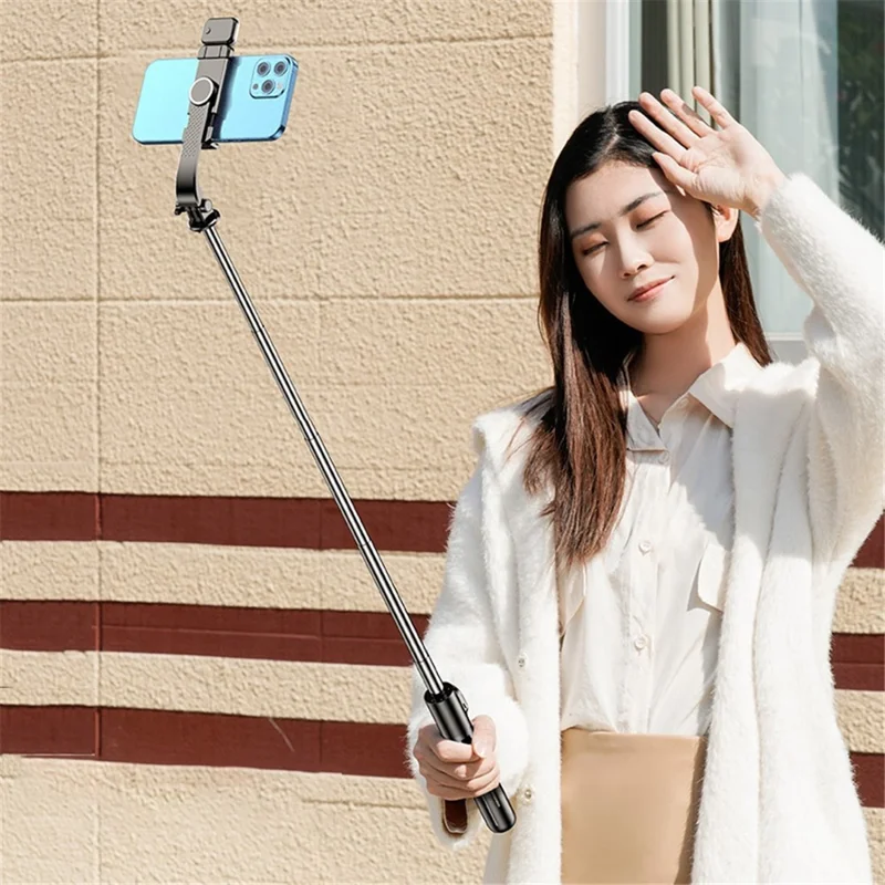 Z9S Selfie Stick Size 105cm Bluetooth-compatible Remote Control Phone Live Streaming Bracket Tripod with Fill Light - White