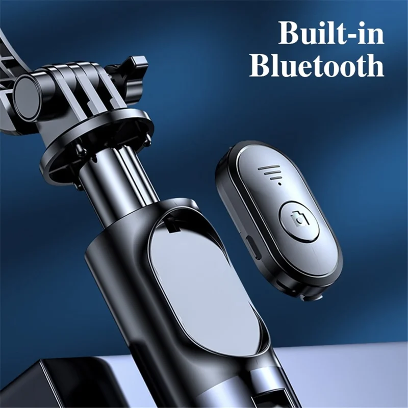 Z9S Selfie Stick Size 105cm Bluetooth-compatible Remote Control Phone Live Streaming Bracket Tripod with Fill Light - White