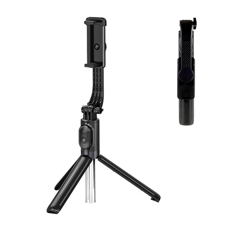 Z9 105cm Selfie Stick Tripod Extendable Phone Tripod Stand Holder with Remote Control for Travel Video Vlogging - Black