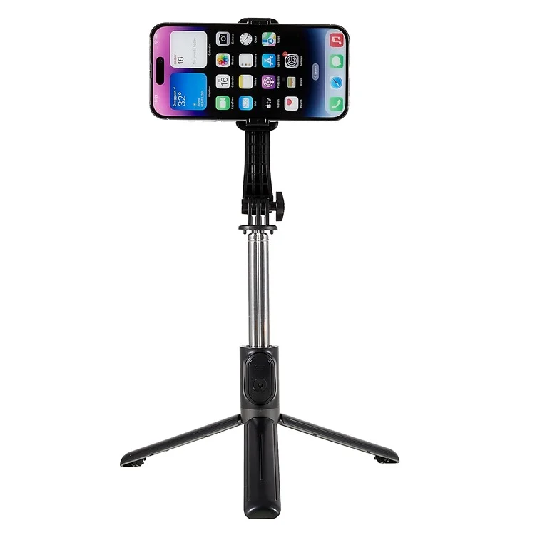 Soltador de Trípode de Teléfono Z9 105cm Selfie Stick Trípode Con Control Remoto Para el Video de Viaje Vlogging - Negro