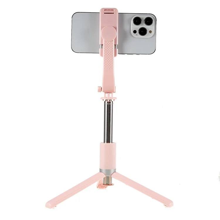 Palo Selfie Stick Trípode Extensible de 105 cm para Teléfono con Control Remoto para Viajes, Videoblogs - Rosa