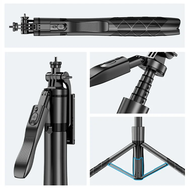 XIAOMI YOUPIN FUNSNAP L16 Monopiede Telescopico 1,53m per Telefono con Supporto Treppiede e Bastone Selfie Bluetooth