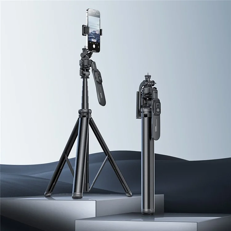 YESIDO SF17 Multifunctional Tripod Selfie Stick for Cell Phones, Camera Retractable Metal Tripod Stand