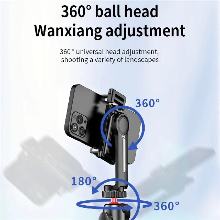 C03 2 en 1 Flexible Octopus Trépied Support Bluetooth Selfie Stick avec Support de Téléphone Détachable