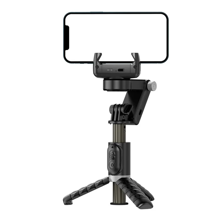 Q18 Estabilizador de Mano Monopié Gimbal Panorámico de Seguimiento Anti-Vibración de Eje Único 