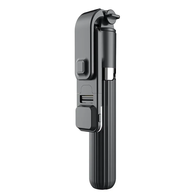 L03S Bastone Selfie Bluetooth Asta in Lega di Alluminio Telescopica Treppiede con Luce di Riempimento - Nero